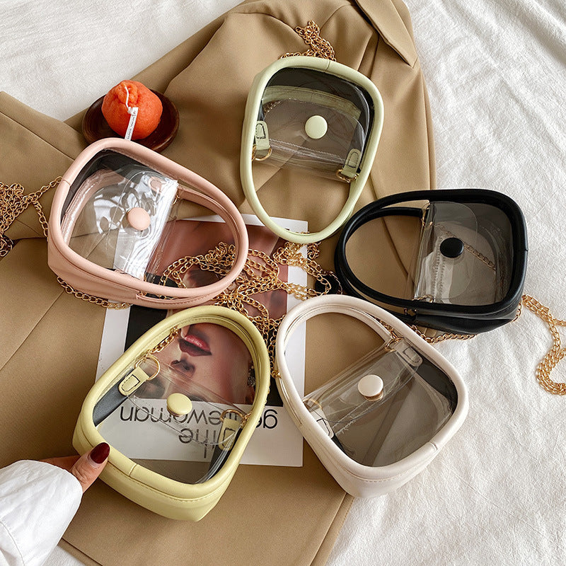 Creative Children's Personality Fashion Transparent Western Style One-shoulder Handbag