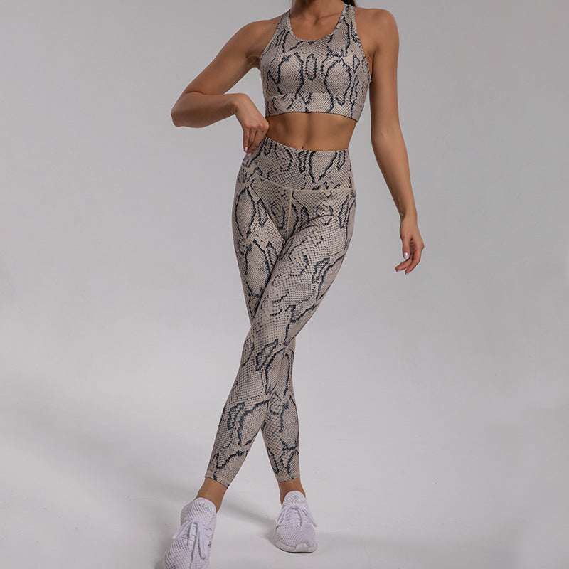 Women's Sports Vest Pocket High Waist High Elastic  Running Trousers