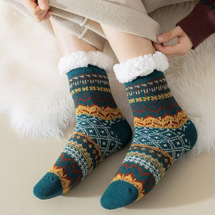 Stylish Ethnic-style Thick Socks For Women