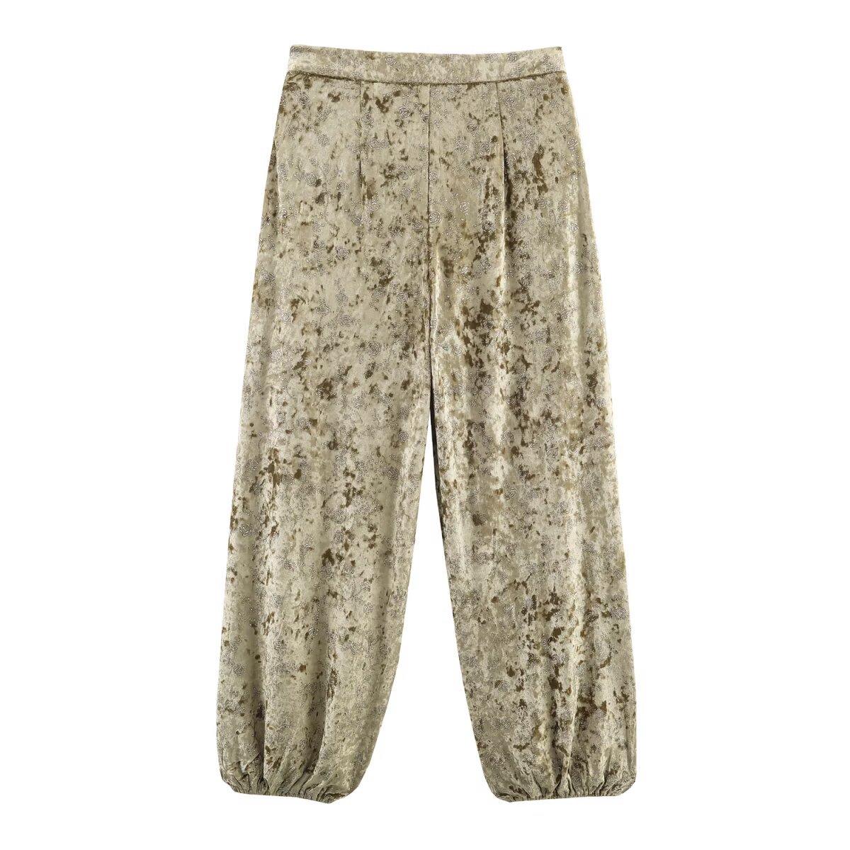 Womens Metallic-thread Waistband Blazer And Pants Set