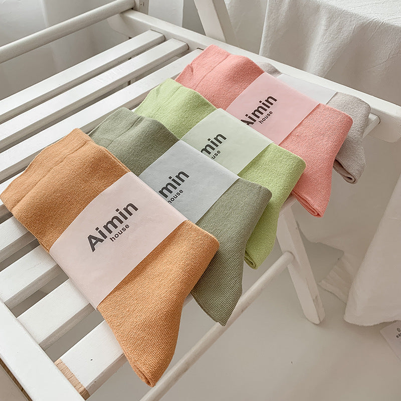 Korean Version Of Pure Cotton Ladies Socks