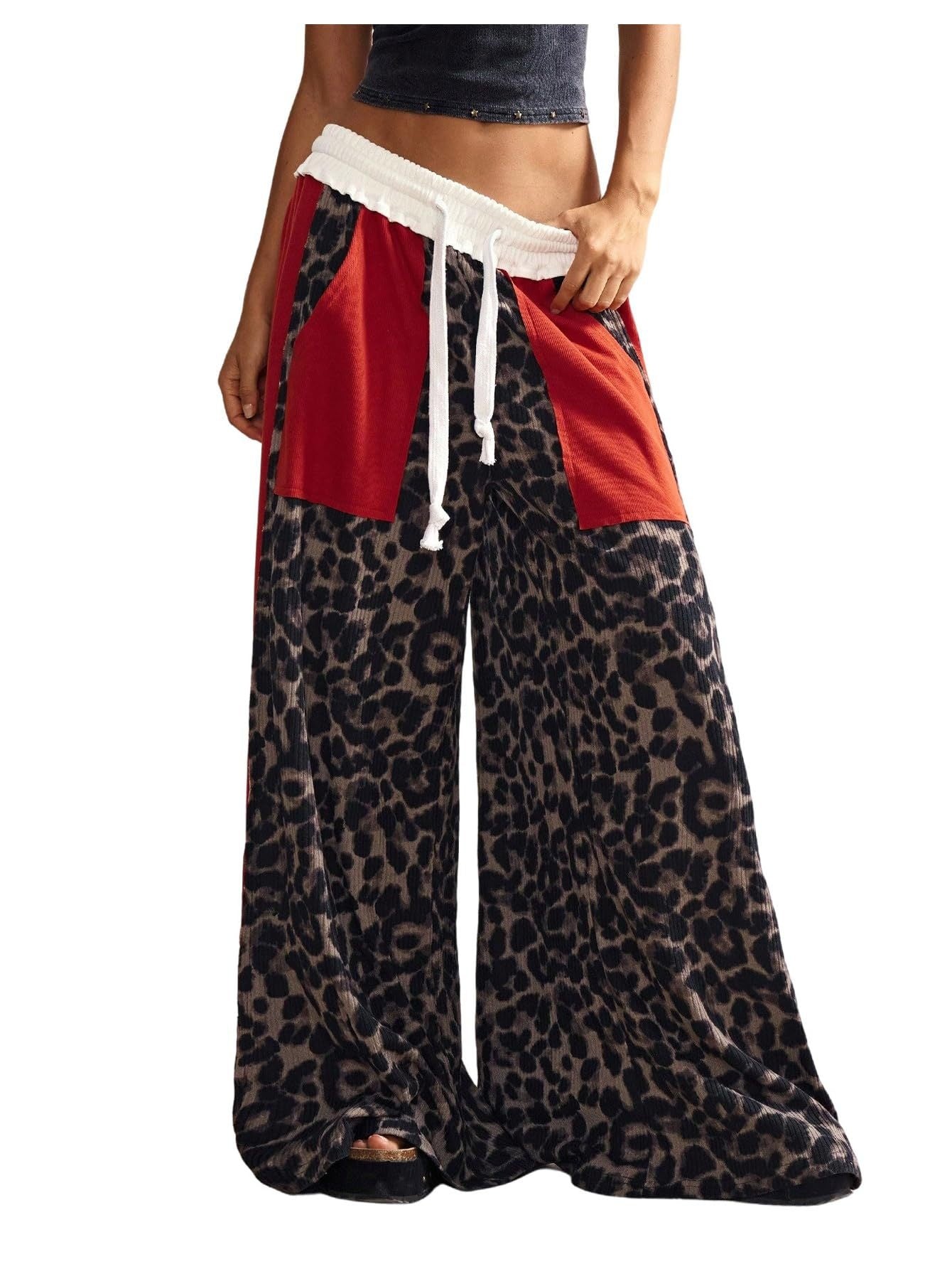 Cotton Casual Loose Japanese Style Retro Minority Splicing Design Casual Pants