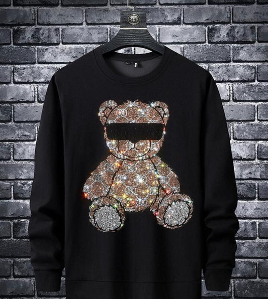 Men's Ironing Round Neck Long Sleeve T-shirt