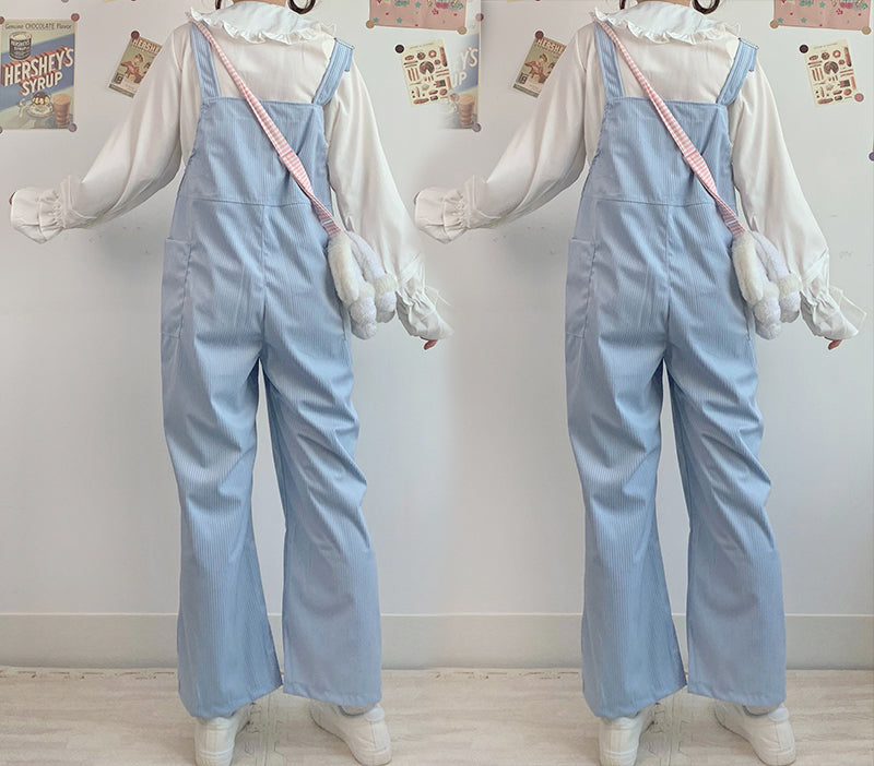 Autumn And Winter Japanese Girls Cute Corduroy Overalls