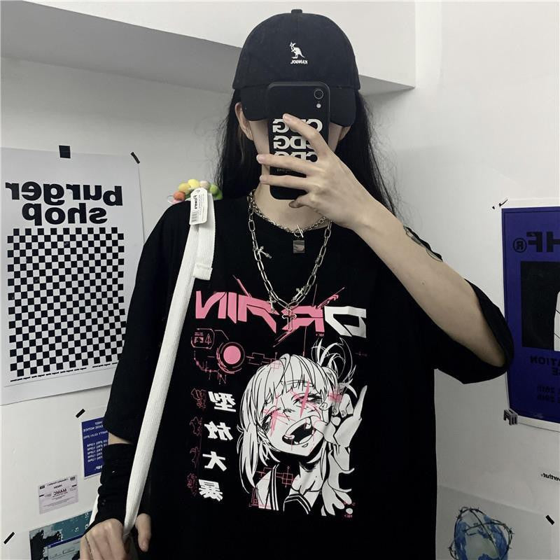 Gothic Women's T-shirt Punk Street Bad Girl