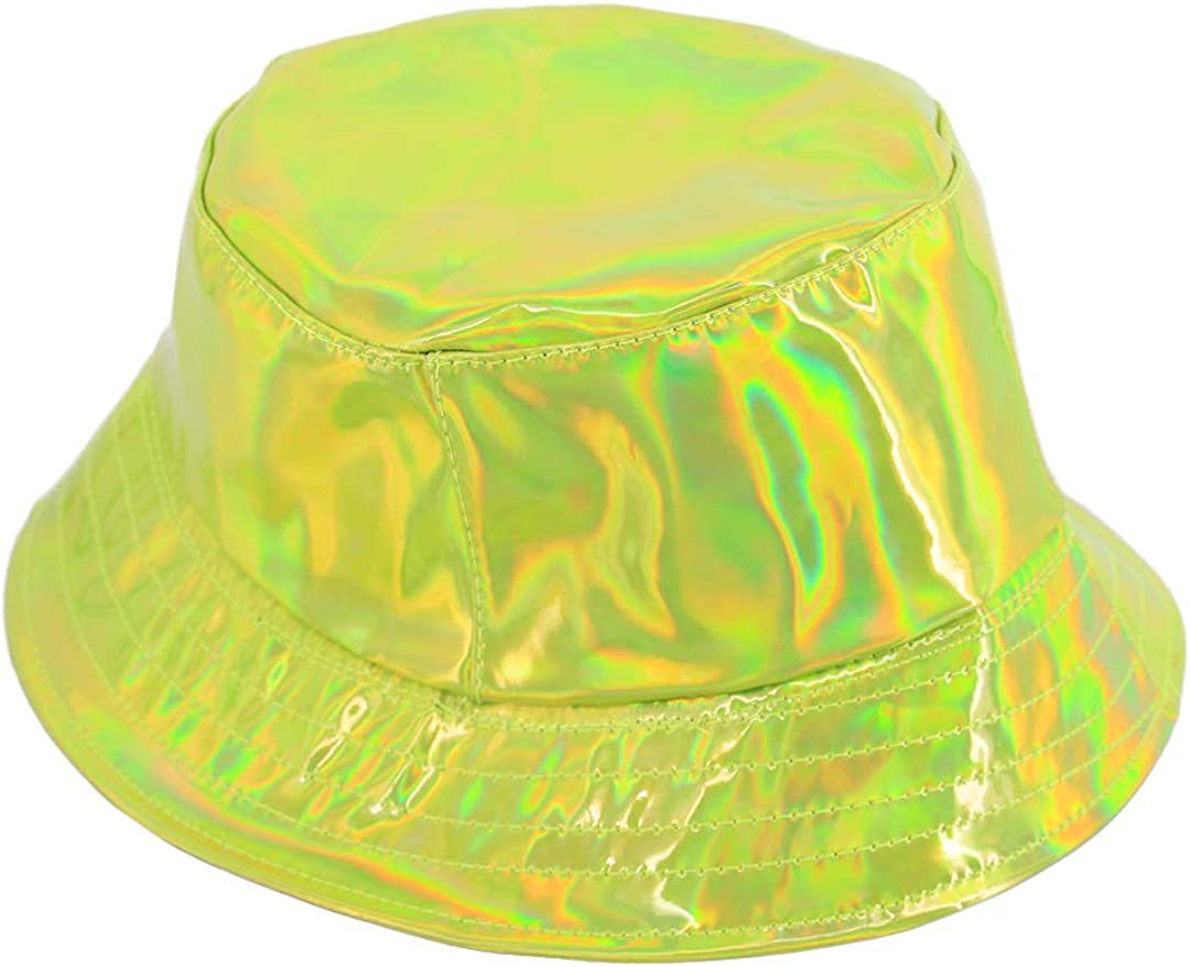 PU Laser Fisherman Hat For Men And Women On The Street