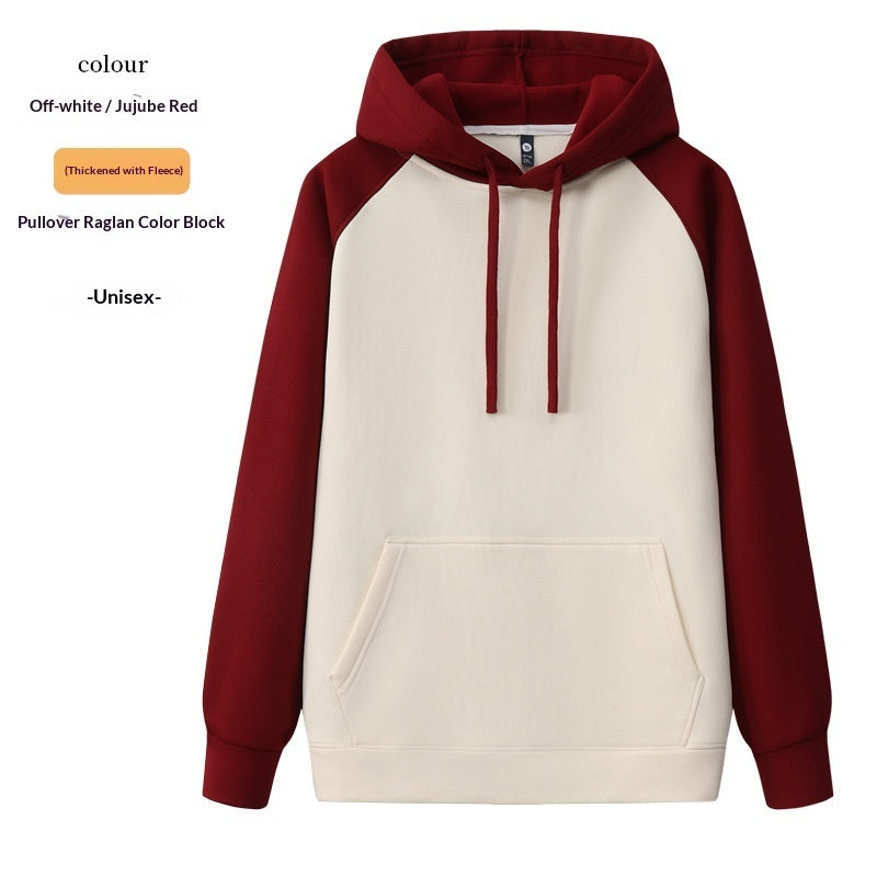 AutumnWinter Raglan Hoodie With Long Sleeves