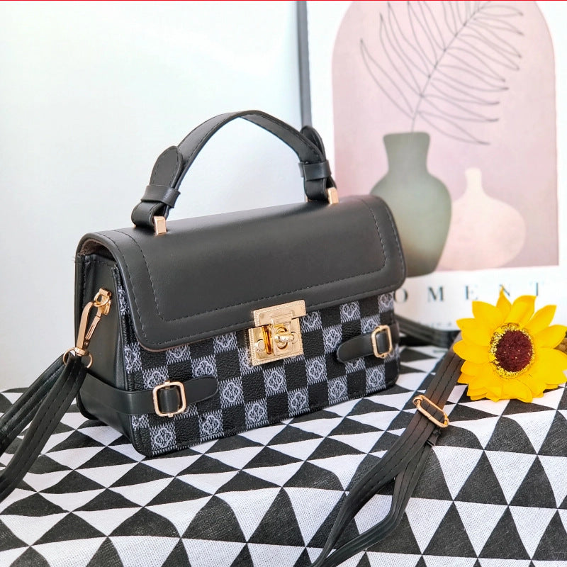 Behagelig Retro Lille Firkantet Mønster Etnisk Crossbody Taske