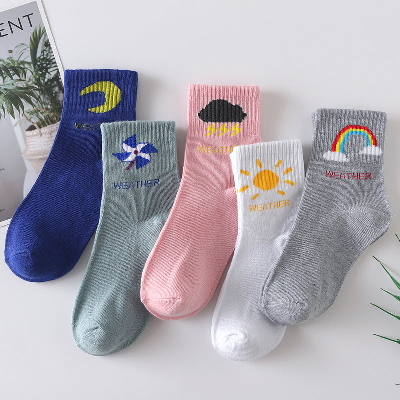 Female Cartoon Fruit Thigh High Socks