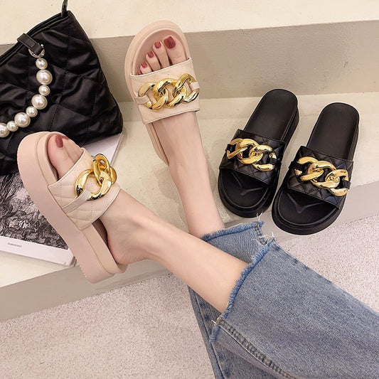 Female Fashion Sponge Cake Fairy Slippers
