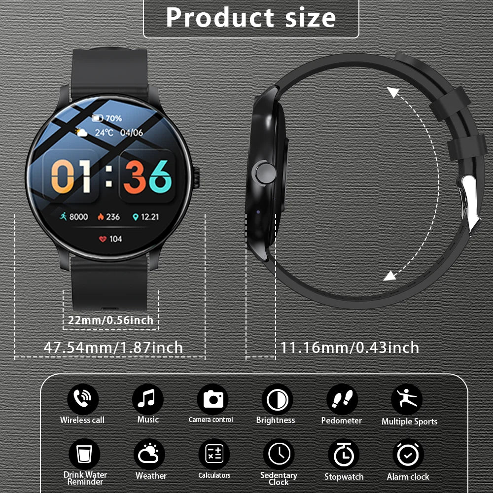 2025 New Smart Watch Bluetooth Talk 1.52-Inch Touch Screen Men'S Sports Watch Smart Watch Women'S Holiday Gift