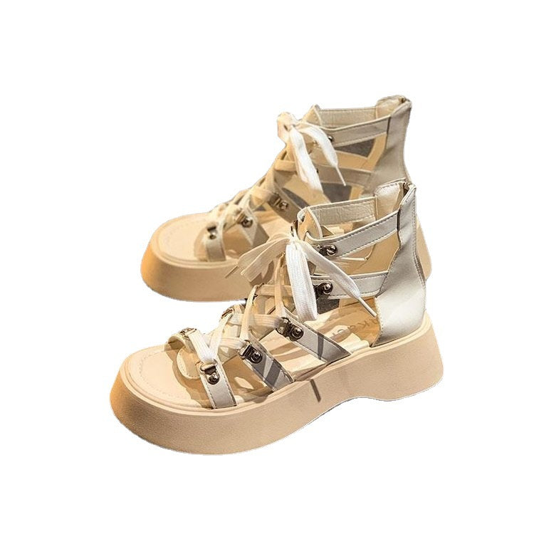 Solid Color Fashionable Casual Women's Sandals