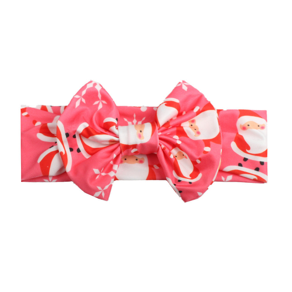Bow print headband