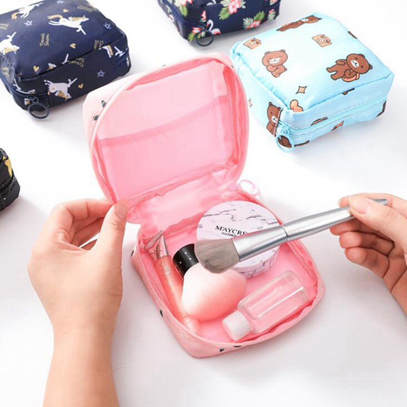 Sanitary napkin aunt towel storage bag girl heart portable