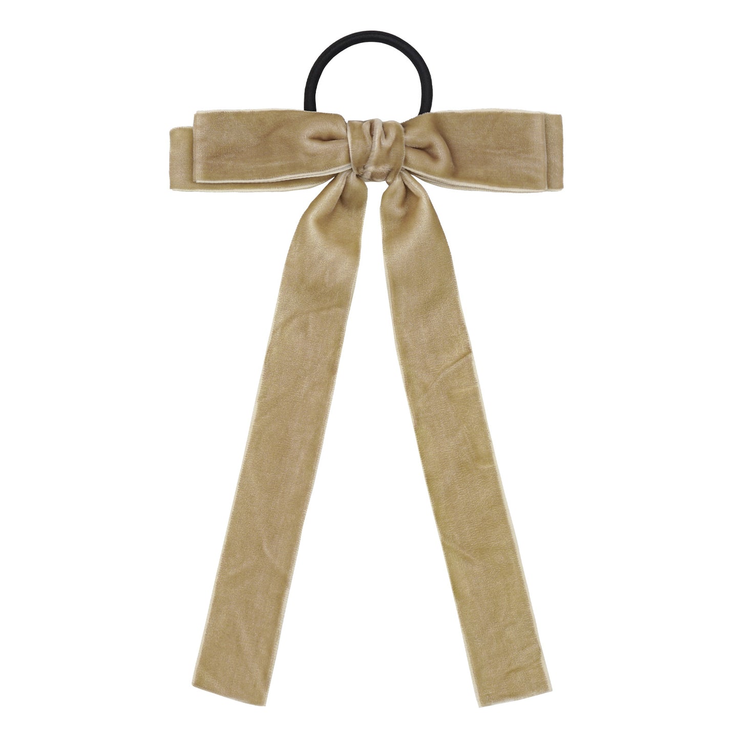 Velvet Bandeau Rubber Band Girl Bow Ribbon Horsetail Headwear