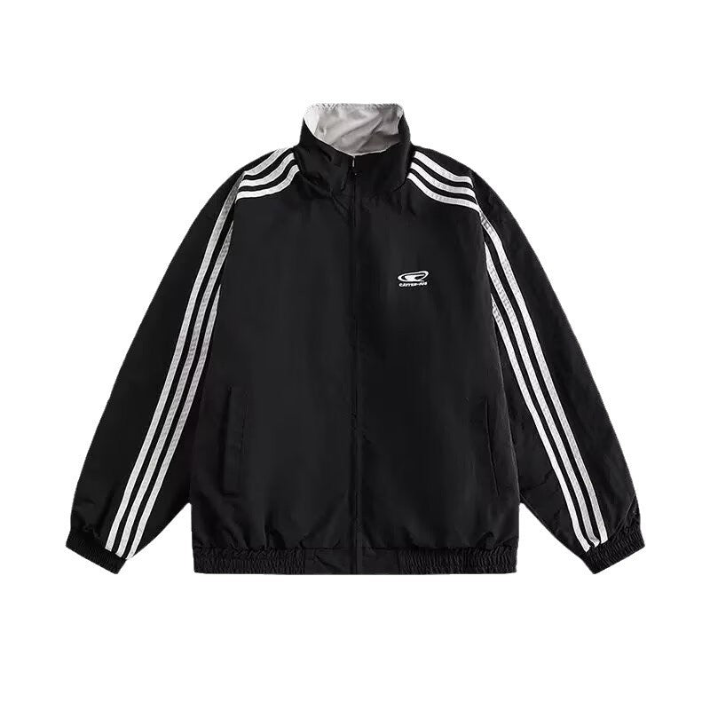 American Retro College Style Reversible Jacket