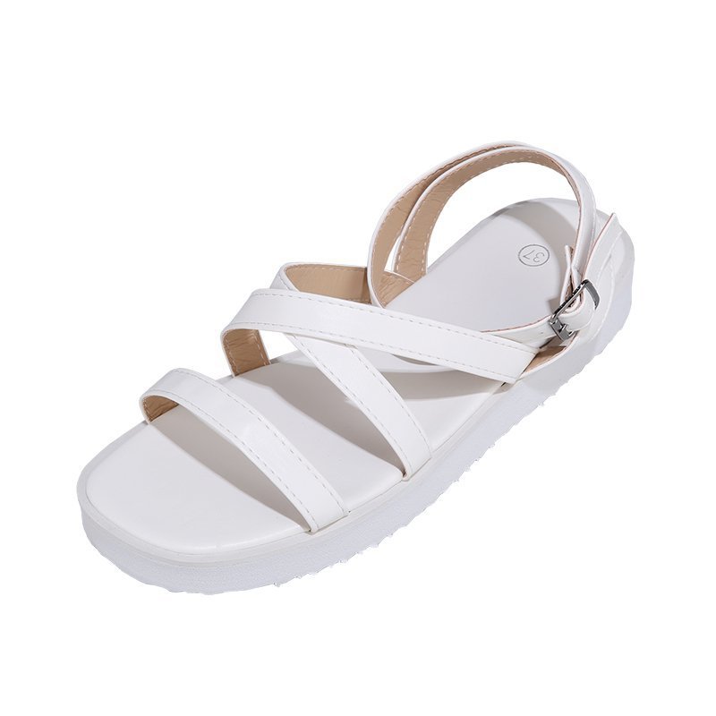 Women's round-toe flat sandals