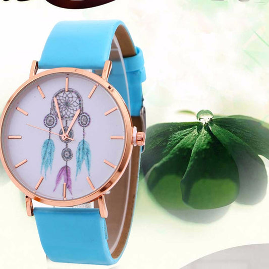 Dreamcatcher pattern ladies quartz watch