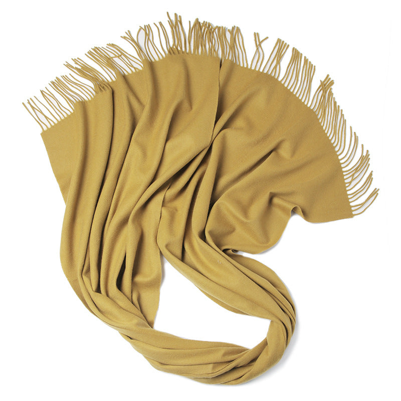 Wool solid color scarf