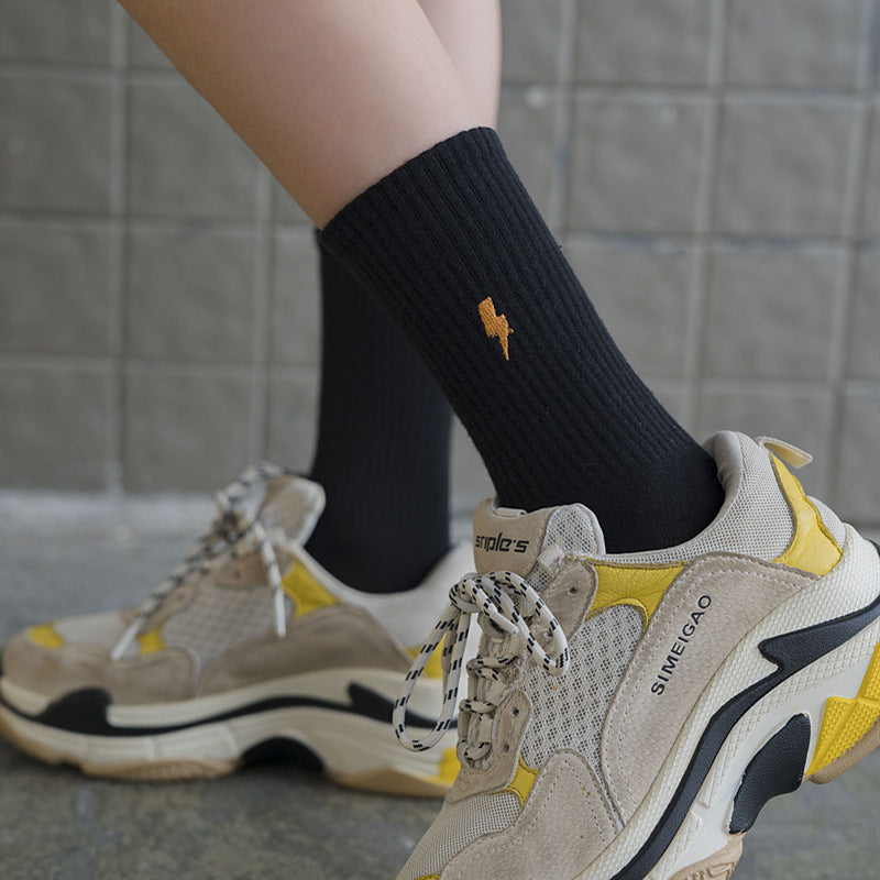 Cartoon embroidered weather tube socks