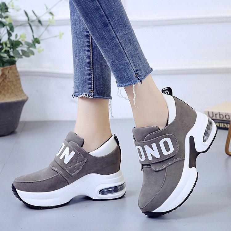 New Korean Style Wild Velcro Thick-soled Student Platform Shoes