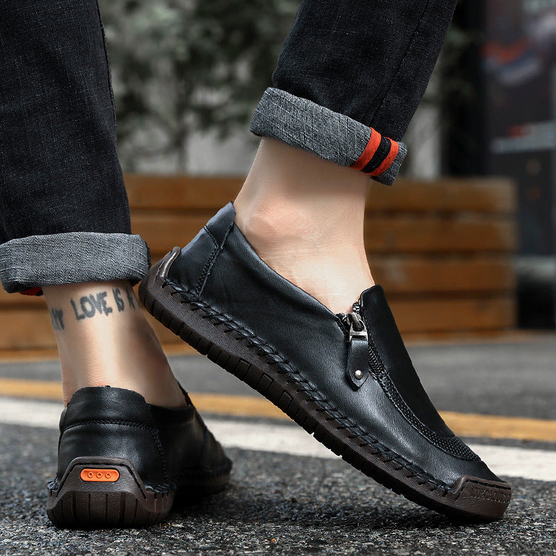 Men's casual leather shoes