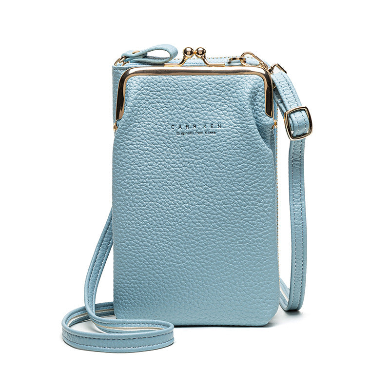 Women's vertical shoulder phone bag