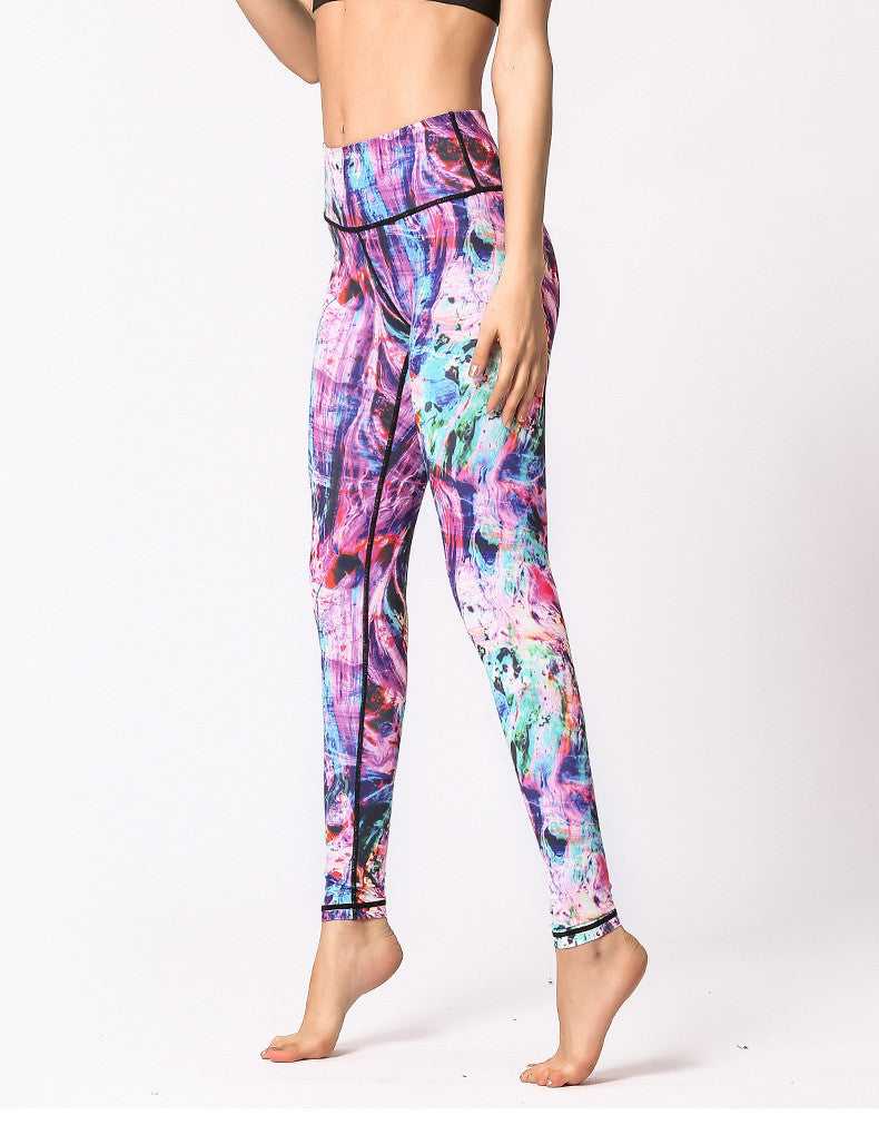 Nye mønstrede yogaleggings