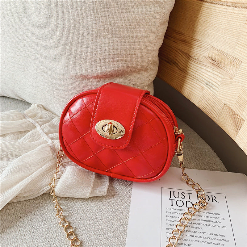Children's mini diamond chain crossbody bag