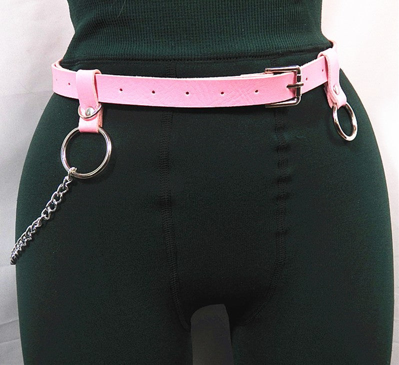 European and American joker punk style concave waist chain