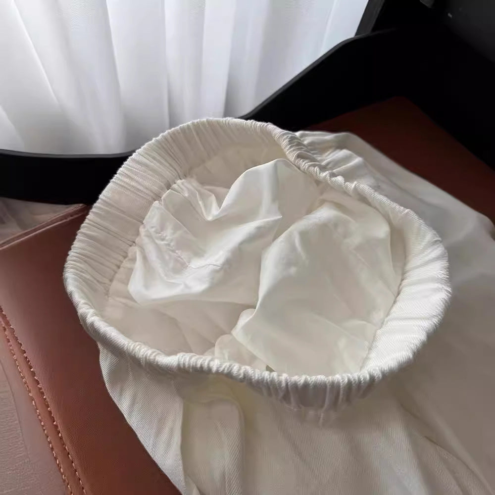 Summer Thin High-end White Casual Pants