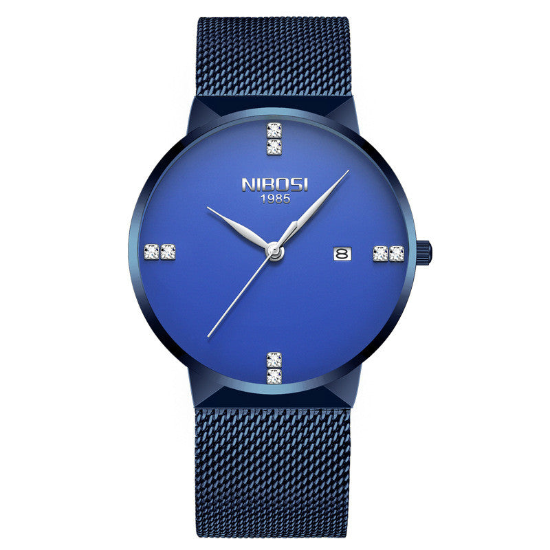 nibosi fashion ultra-thin mesh strap quartz watch
