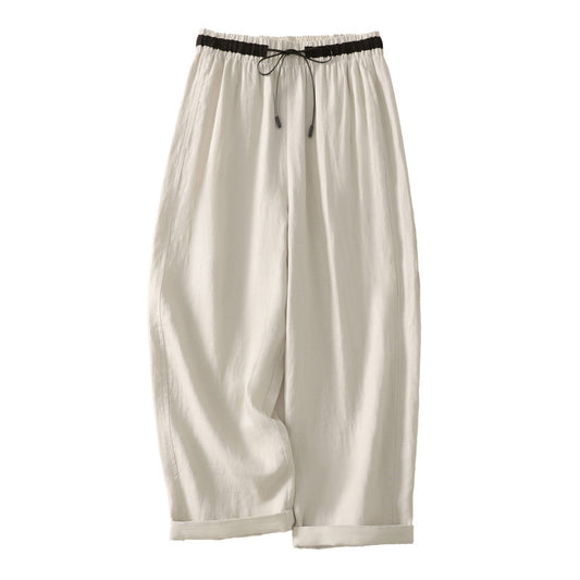 Summer New Korean-Style Relaxed Plus-Size Womens Pants