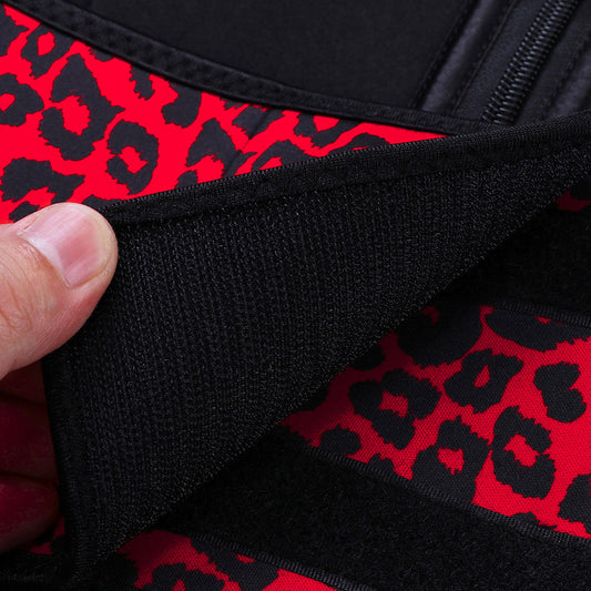 Leopard print belt