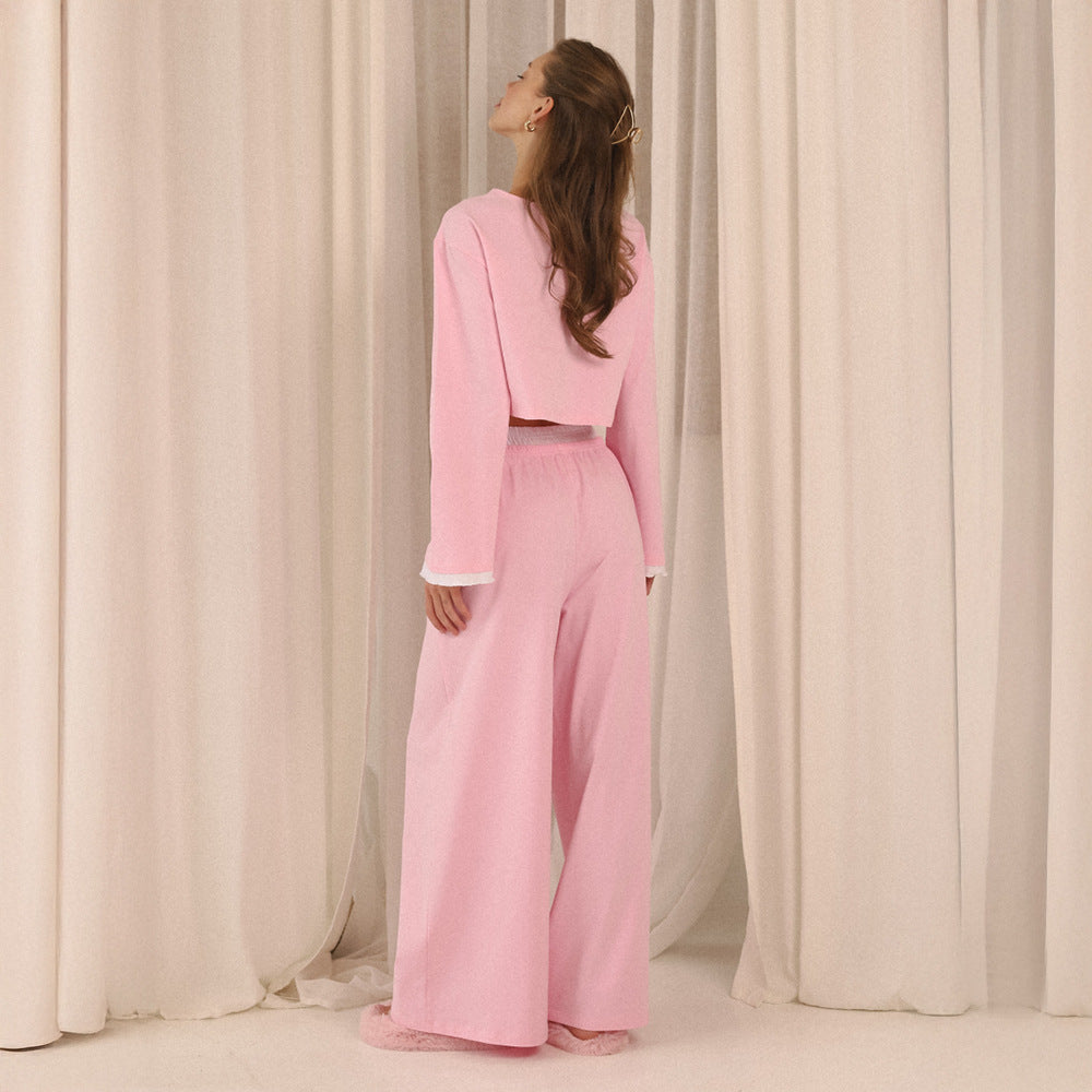 Long Sleeve And Pants Pajama Set Loungewear