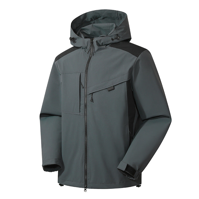 Vandtæt Vindtæt Outdoor Shell Jakke Mænd Og Kvinder Samme Stil Jakke