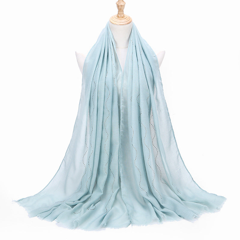 Solid color diamond and scarves