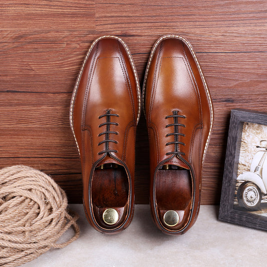 Rubber Outsole Business Casual Men's Shoes