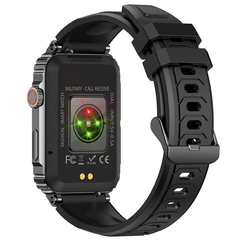 KR88 Bluetooth Calling 157-inch Voice Assistant Heart Rate Blood Oxygen Monitoring Multi-sport Smart Watch