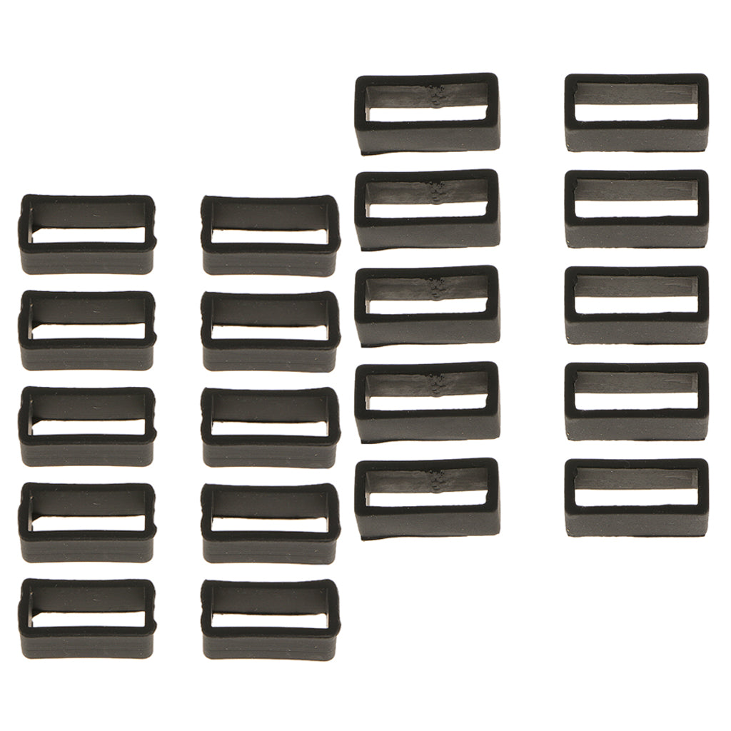Silicone rubber strap movable ring
