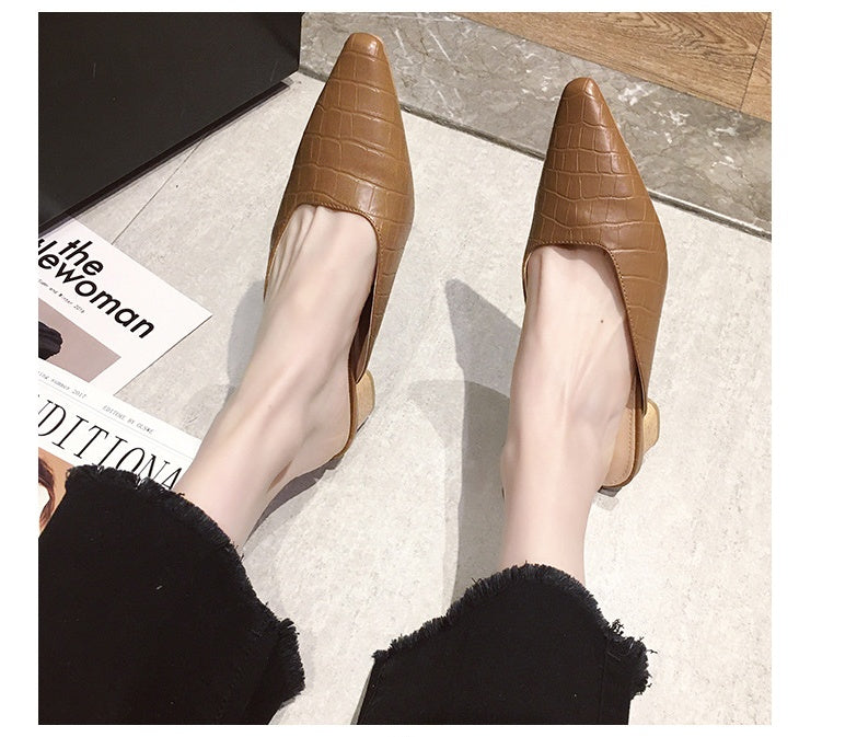 Outer Fashion Wear Sandals With Pointed Toes And Lazy People