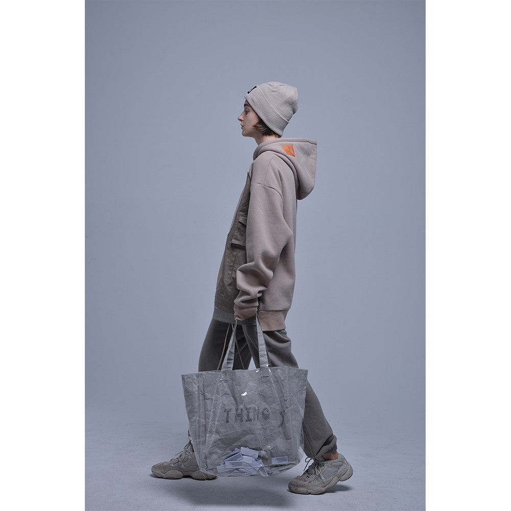 Double kraft paper tote bag