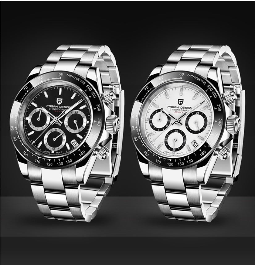 Steel band quartz watch