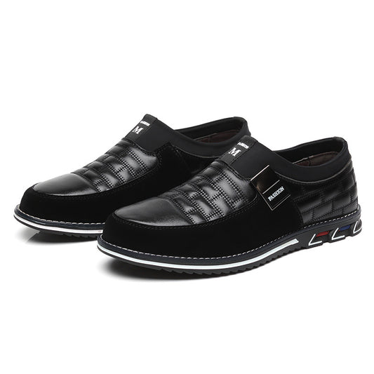 Sportswear casual lace up men's leather shoes