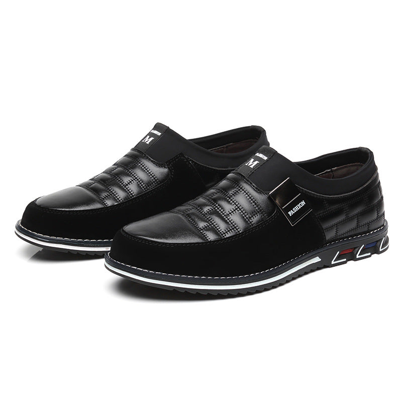 Sportswear casual lace up men's leather shoes