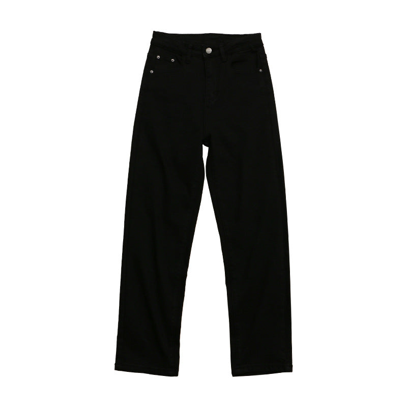 straight-leg jeans