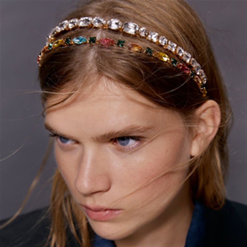 European And American Fashion Multicolor Headband Fashion Inlays