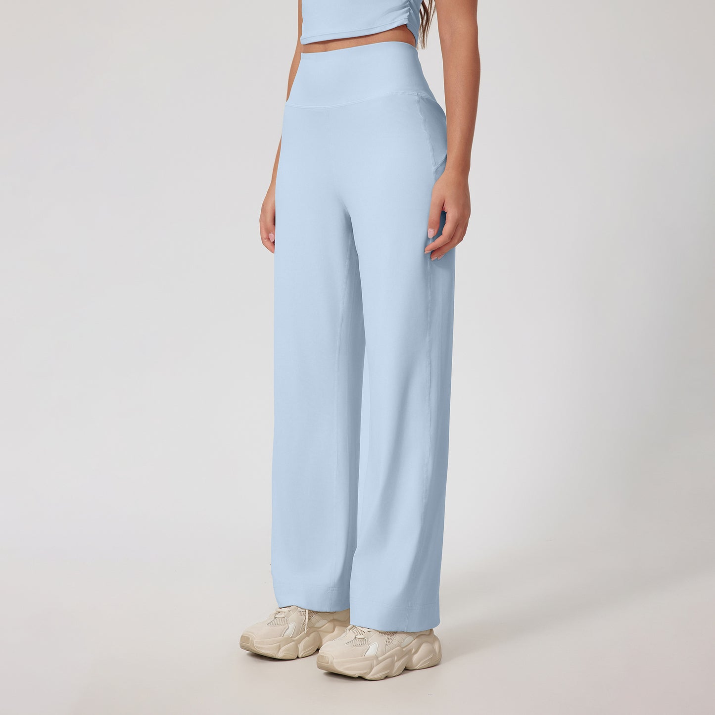 Straight Fitness Skinny Bell-bottom Pants High Waist
