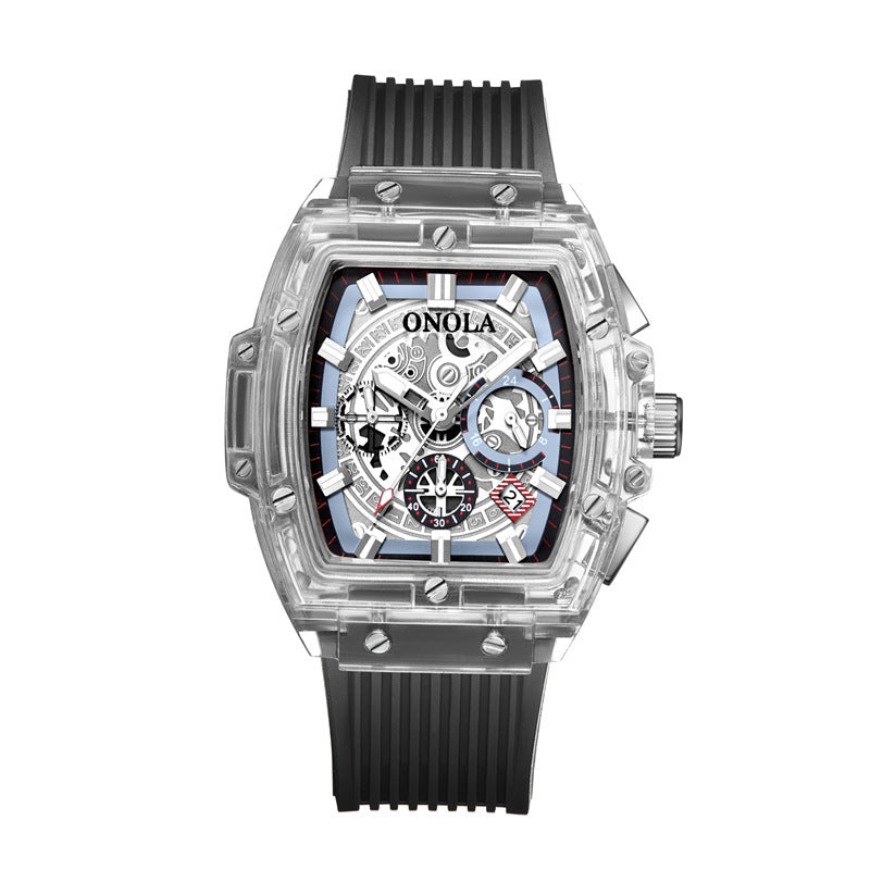 Plastic transparent watch