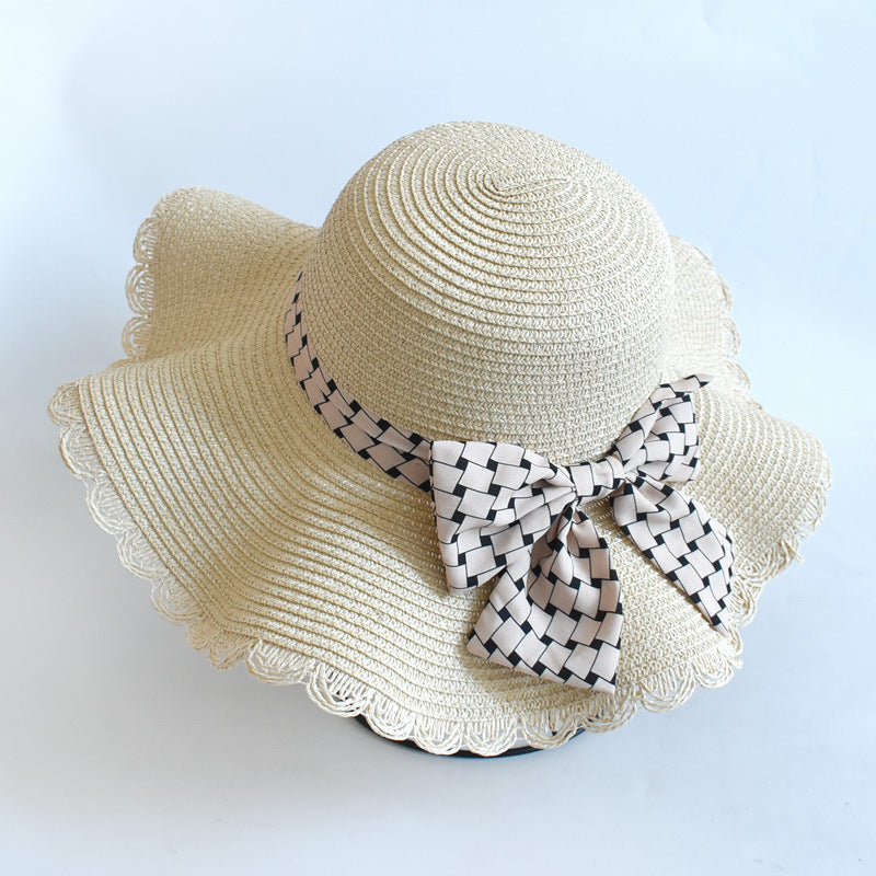 Sunscreen Lotus Leaf Beach Sun Hat Big Brim Straw Hat